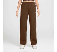 Studio Fleece Mid-Rise Open-Hem Pants brun M