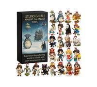 Studio Ghibli Christmas Advent Calendar - 3D Surprise Box with Totoro 24-Day Countdown, Perfect Holiday Gift for Fans & Kids