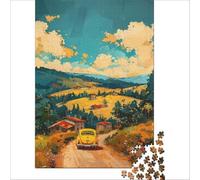 Studio Ghibli-Style Countryside Puzzle 1000 pièces | Assemblage de patrons mais des cadeaux d'anniversaire et de Noël uniques amusants et humoristiques 38x26cm