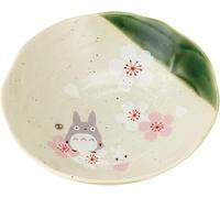 Studio Ghibli via Bluefin My Neighbor Totoro Série de plats japonais traditionnels - Assiette à salade/bol [Sakura/fleur de cerisier] - Produit officiel Studio Ghibli (modèle : CHMD2-A)
