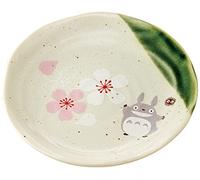 Studio Ghibli via Bluefin My Neighbor Totoro Série de plats japonais traditionnels - Petite assiette [Sakura/fleur de cerisier] - Produit officiel (modèle : CHMD1-A)
