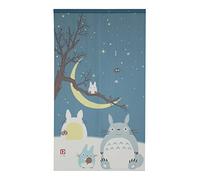 Studio Ghibuli Totoro Noren Rideau Tapisserie Ciel d'hiver et croissant de lune