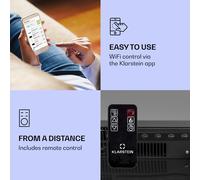 Studio Light & Fire 3 Cheminée smart 1000/2000W MDF Commande WiFi