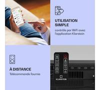 Studio LightFire Smart 2000W Cheminée Électrique Blanc