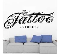 Studio Logo Wall Art Decals Decor Fashion Cool Design Tattoo Vinyl Stickers Tattoo Studio Shop Window Art Decoration57x21cm