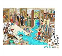 Studio Mayhem du maître de la Renaissance Puzzle en Bois Imperméable DIY Puzzles De 1000 Pièces pour Adultes Défi Et Casse-tête Jeux De Stimulants
