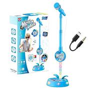 Studio Mic-ro Karaoke Enfant Mic-ro sur Pied avec Support 110cm | Microphone Pour Tout-Petits, Machine De Karaoké Pour Enfant, Mic-ro Sur Pied Microphone Karaoké Pour Enfant