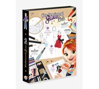 Buki France - Professional Studio Mode - Coffret Création Stylisme Enfant - Tissus Adhésifs, Feutres & Accessoires - Box Magnétique - Dès 7 Ans - 5444