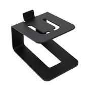 Studio Monitor Prend en charge les pieds de haut-parleurs en métal robuste avec design anti-vibration, finition noire moderne | Accessoires pour haut-parleurs de bureau, support audio compact pour
