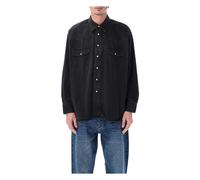 Studio Nicholson - Chemise Texana en denim - Homme - Chemises - Noir - Taille: L