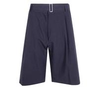Studio Nicholson - Creon Belted Pleated Short - Femme - Shorts - Bleu - Taille: 36 FR