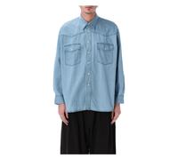 Studio Nicholson - Denim Texana Shirt - Homme - Chemises - Bleu - Taille: M