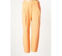 studio parisien pantalons femme de couleur orange