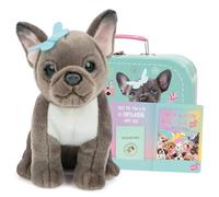 Studio Pets® Peluche Chien BiBi Bouledogue Français 23 cm - Grand Chiot en Peluche Douce avec Papillon - Emballage Cadeau - Cadeau pour Enfants
