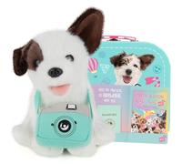 Studio Pets® Peluche Chien Muttsy 16 cm - Peluche Douce Chiot avec Caméra - Cadeau pour Enfants et Amateurs de Chiens