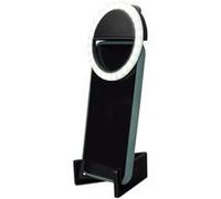 Studio photo anneau led de poche avec support ksix NOIR G