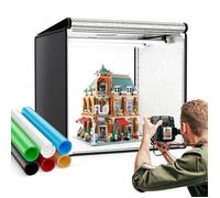Studio Photo Box Portable,60x60x60cm Boîte à Lumière, Tente d’éclairage Shooting avec 126 LED Lampes,Éclairage Lightbox