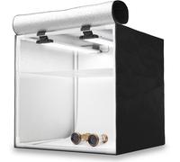 Studio Photo Hpb-40D - Boîte À Lumière Portable Avec 2 Rampes Led Inclinables - Lightbox 40X40X40Cm - Éclairage 5500K - 13.000 Lumens - Système Anti-Reflet[SHY9291744]