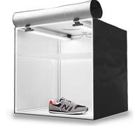 Studio Photo Hpb-60D - Boîte À Lumière Portable Avec 2 Rampes Led Inclinables - Lightbox 60X60X60Cm - Éclairage 5500K - 13.000 Lumens - Système Anti-Reflet[SHY9291746]