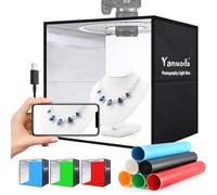 Studio Photo Lumineux Professionnel 40x30x40cm Compatible Adaptateur USB-C, Version Améliorée 18W 180 LEDs Dimmables (IRC>97), 6 Fondos, 3 Modes Lumière - pour Photos de Produits, Bijoux