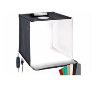 Studio photo pliable avec éclairage LED CCT - 40 x 40 x 40 cm