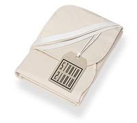 STUDIO Protège-Matelas Molleton 90x200 cm - 100 % Coton - Fabriqué en Allemagne - Certifié Oeko-TEX & Made in Green - Lavable à 95 °C - Élastiques d’Angle - Respirant & Doux - Naturel