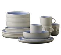 Studio Round North Service de table 16 pces Matte white/Shiny river