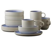 Studio Round North Set de brunch 12 pces Matte white/Shiny river