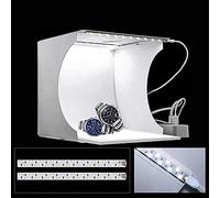 Studio Set Photographique Portable Light Box avec Lumin. LED 6 Fonds Noir