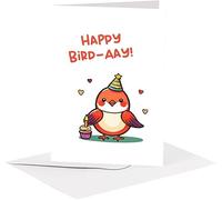 studio supernova - Carte de vœux en carton - Kawaii Bird-aay - BA17