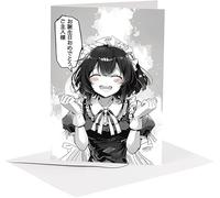 studio supernova - Carte de vœux en carton - Manga Maid - BA12