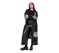 Studio Untold Femme Grandes Tailles Cardigan Long, Motif tête de Tigre, Coupe Longue et Ouverte Noir 54+ 845697100-54+