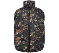 Studio Untold Femme Grandes tailles Gilet matelassé oversize, avec col montant et motif imprimé noir 42+ 823347100-42+