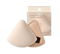 STUDIO17 Houppette à poudre de maquillage en forme de triangle | Houppette avec latex pour peluche et toucher doux | Grande taille pour un maquillage rapide | Petite pointe bouffante pour une