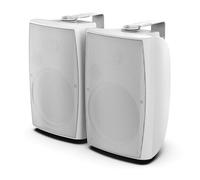 STUDIOFINIX 1 paire d'enceintes passives d'extérieur de 20,3 cm, 600 W, étanchéité IP44, connexion filaire, appariement stéréo TWS, haut-parleurs muraux toutes saisons pour patio, intérieur, terrasse