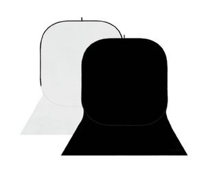 StudioKing Background Board BBT-01-20 panneau de fond blanc/noir 400x150 cm pliable double face