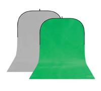 StudioKing Background Board BBT-03-10 fond réversible gris/vert 400x150 cm
