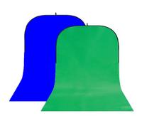 StudioKing Background Board BBT-10-07 fond vert/bleu réversible 400x150 cm