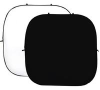 STUDIOKING Fond Blanc Pliable Noir et Blanc 240x240cm