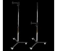 StudioKing FPT-3604 pied d'éclairage professionnel sur roulettes avec pince de colonne, hauteur 220 cm