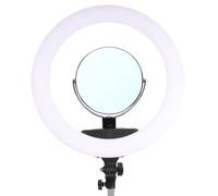 StudioKing LED Ringlamp Set 65W LR-650 avec miroir grossissant et support smartphone