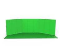 StudioKing panoramique green screen FSF-240900PT 240x900 cm avec fond et sol chromakey