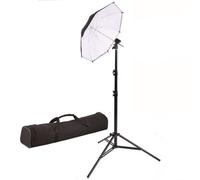 StudioKing Strobist Set avec Trépied KBW-80 - kit complet avec parapluie diffuseur et support inclinable