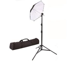 StudioKing Strobist Set avec Trépied KBW-80 - kit complet avec parapluie diffuseur et support inclinable
