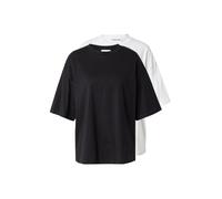 studioselect T-shirt 'Victoria' noir / blanc, Taille S