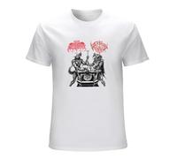 STUDO&PCRA Men's Archgoat Satanic Warmaster Lux Satanae 13 Hymns of Finnish Devil Worship T-Shirts White M