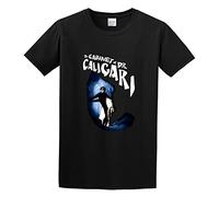 STUDO&PCRA Men's Cabinet of Dr Caligari Silent Film Horror Cult Goth Cotton T Shirt Black 3XL
