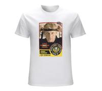 STUDO&PCRA Men's Co&Bra K&AI Joh&NNY Law&Ren&Ce Portrait Card Top T-Shirts White XL