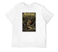 STUDO&PCRA Men's Cryptopsy Tome Book of Suffering 2016 North American Tour T-Shirts White XXL