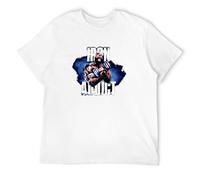 STUDO&PCRA Men's CT Fletcher Iron Addict Vol II Short Sleeve T-Shirts White XXL